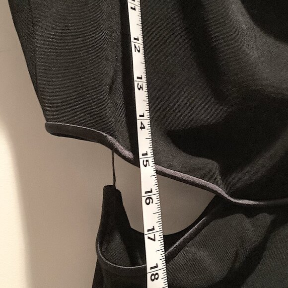 ABS One-shoulder Black Formal Dress by Allen Schwartz - Picture 15 of 16